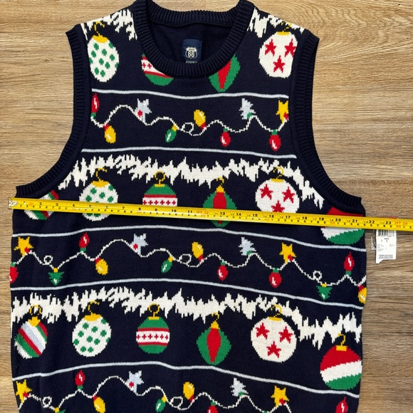 Route 66 Chrismas vest men’s Large - Picture 6 of 8
